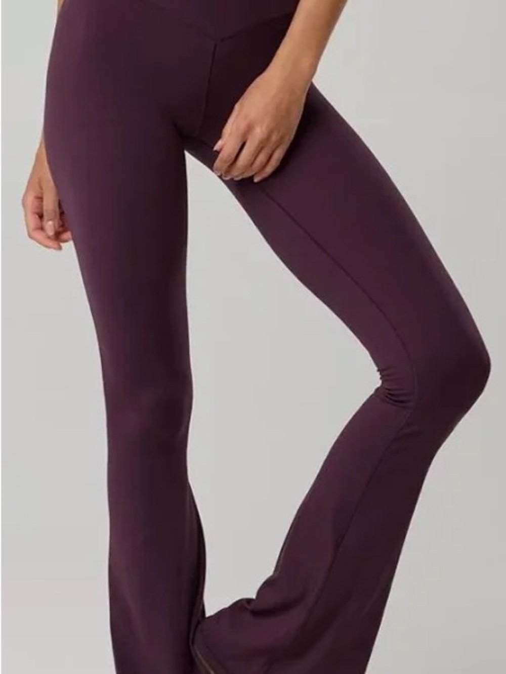 OFFLINE By Aerie Real Me High Waisted Crossover Flare Legging - Picture 2 of 8